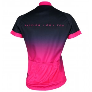 Damen-Radsport-Set (Radtrikot HORIZON+Radhose RAYMAN) pink/schwarz