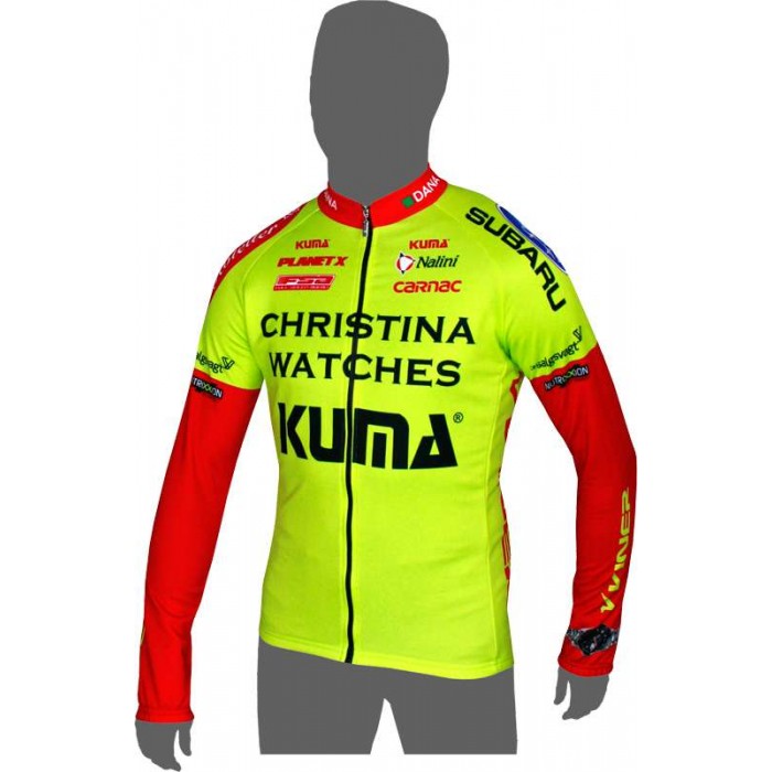 CHRISTINA WATCHES-KUMA 2014 Langarmtrikot Radsport-Profi-Team