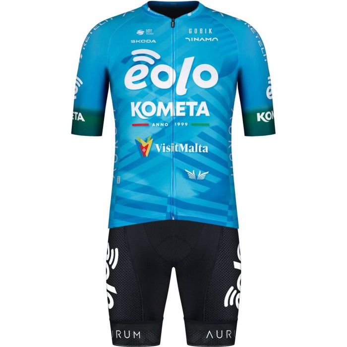 Eolo-Kometa Cycling Team 2023 Set (Radtrikot+Trägerhose)-Radsport-Profi-Team