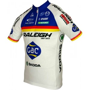 RALEIGH 2012 Radsport-Profi-Team-Kurzarmtrikot mit kurzem Reißverschluss