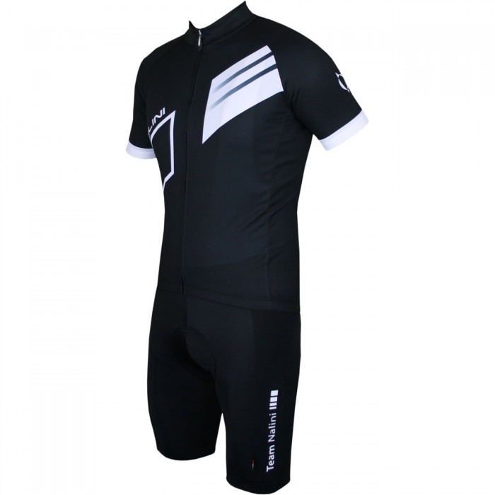 Radsport-Set (Radtrikot Blade Jersey+Trägerhose Cocis 2) schwarz/weiß