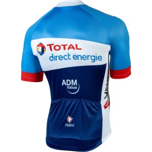 Team Total Direct Energy 2019 Radtrikot kurzarm (langer Reißverschluss) Radsport-Profi-Team