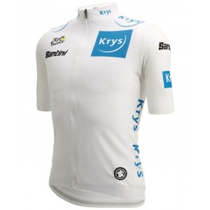 Tour de France 2022 weißes Trikot (maillot blanc, bester Jungprofi) Radtrikot kurzarm