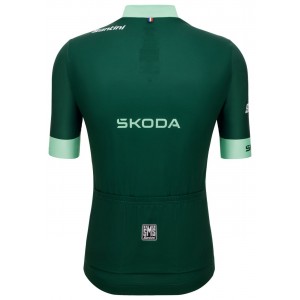 Tour de France 2023 grünes Trikot (maillot vert, bester Sprinter) Radtrikot kurzarm