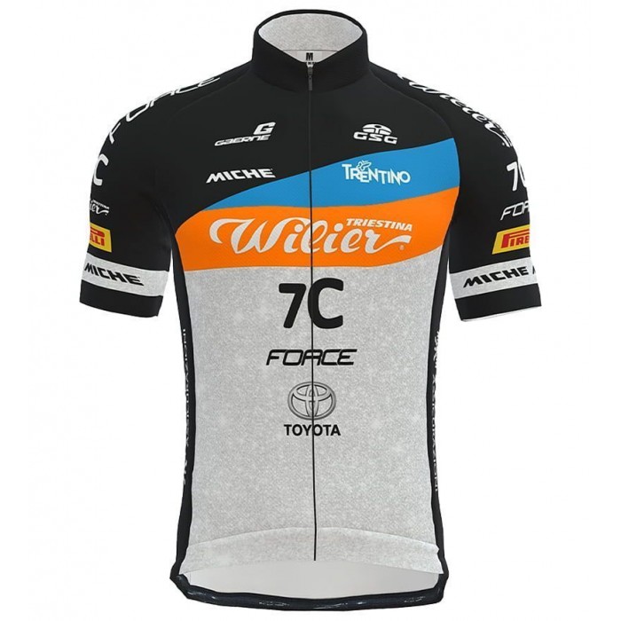 Wilier Force 7C MTB Team 2022 Radtrikot kurzarm (langer Reißverschluss)-Radsport-Team